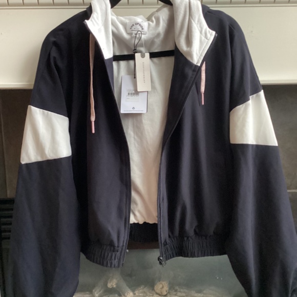 BNWT. Anthropology THE UPSIDE Sargasso Micah jacket.XL. Navy/cream - Picture 4 of 5